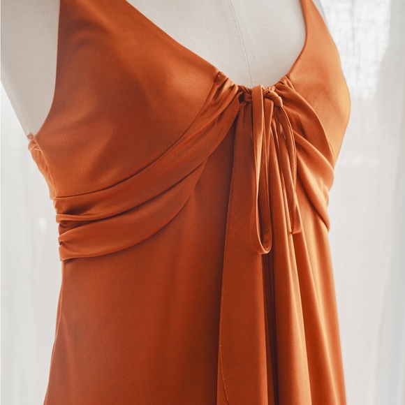 Armani Exchange Orange Shimmery Dress - Picture 2 of 6
